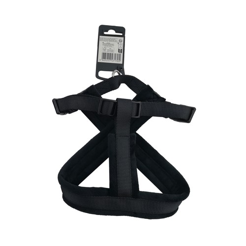 PRODUCTO ALCAMPO Arnés (2 cm) de color negro, para perros de tamaño M 40 - 50 cm.