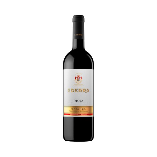 Vino tinto crianza con denominación de origen calificada Rioja VIÑA EDERRA botella de 75 cl.