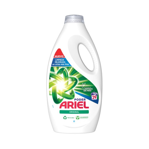 Detergente líquido Original ARIEL 29 lav 1,595 l.