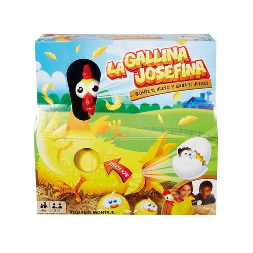 MATTEL Games La Gallina Josefina, juego de mesa infantil (MATTEL FRL14)
