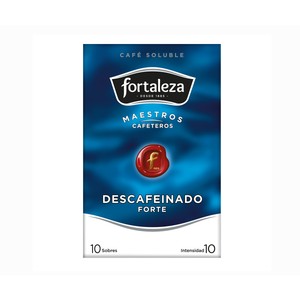 Imagen de FORTALEZA Café soluble descafeinado 10 sbs.