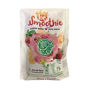 BESMOOTHIE Fruta fresca ultracongelada (fresa y plátano), ideal para realizar Smoothies BESMOOTHIE Antiox 150 g.