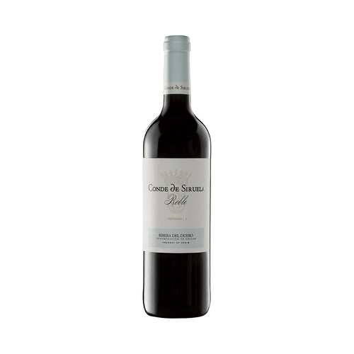 Alcampo CONDE DE SIRUELA Vino tinto roble con D.O. Ribera del Duero botella 75 cl