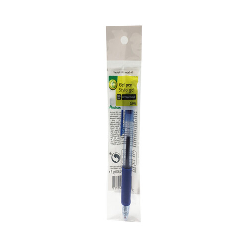 Bolígrafo de gel de color azul, PRODUCTO ALCAMPO.