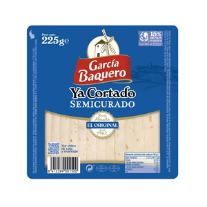 Imagen de GARCÍA BAQUERO Queso semicurado de vaca, oveja y cabra Ya Cortado GARCÍA BAQUERO, cuña de 250 g.