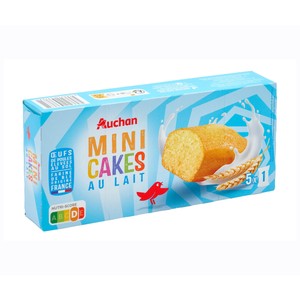 Imagen de PRODUCTO ALCAMPO Mini bizcochos de leche 5 uds.135 gr.