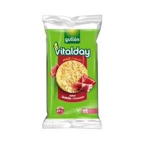 VITALDAY Tortitas de maíz con jamón 103 g.