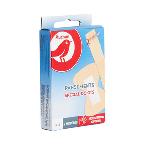 PRODUCTO ALCAMPO Apósitos para dedos de la mano, de 2 formas y tamaños diferentes PRODUCTO ALCAMPO 14 uds.