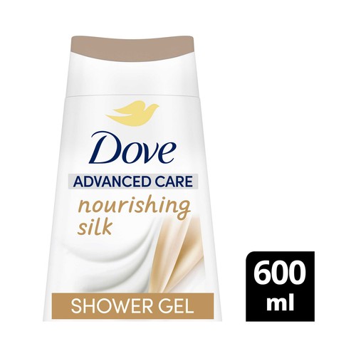 DOVE Advanced care Gel nutritivo para ducha o baño con hidratantes vegetales 600 ml.