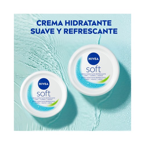 NIVEA Soft Crema de hidratación intensiva, apta para cara, manos y cuerpo  50 ml.
