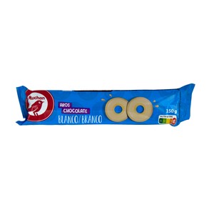 PRODUCTO ALCAMPO Galletas con forma de aro bañadas de chocolate 150 g.