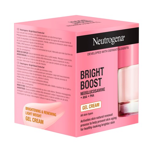 NEUTRÓGENA Bright boost Crema facial hidratante que previene los signos de la edad 50 ml.