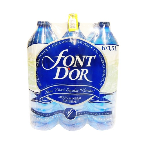 FONTDOR Agua mineral pack de 6 uds. x 1,5 l.