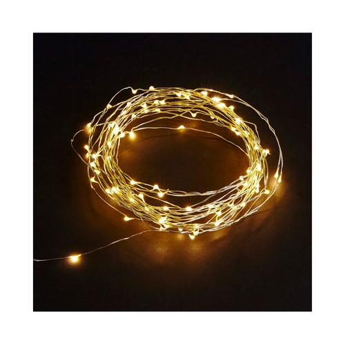 Pack de 100 luces LED blanco cálido, ACTUEL.
