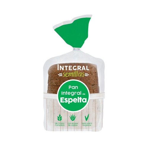 Pan de molde integral con espelta BIOGRAN 400 g.