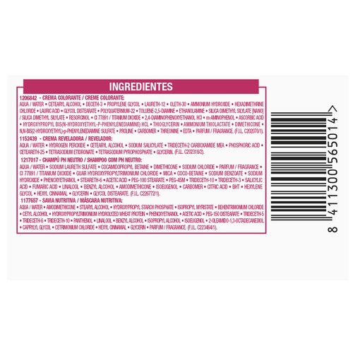 L´ORÉAL PARIS Excellence creme Tinte de pelo permanente tono 1 Negro.