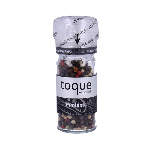 TOQUE Pimienta mezcla negra, blanca, verde y rosa 45 g.
