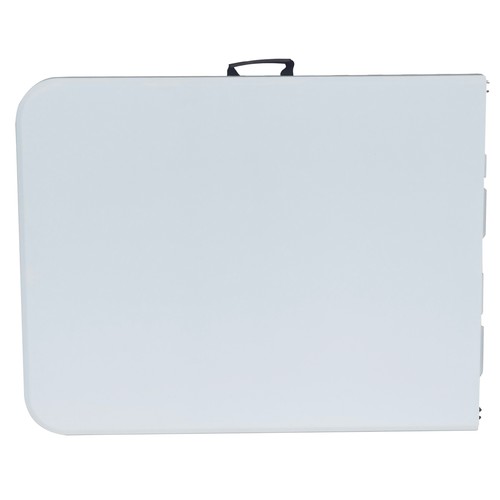 Mesa plegable color blanco 180x70x74 centímetros, AUCHAN.