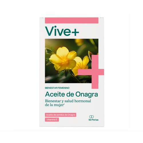 VIVE+ SALUD Y VIDA Complemento alimenticio de aceite de onagra (bienestar mujer) VIVE PLUS 48 uds.