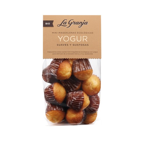 Mini magdalenas ecológicas yogur LA GRANJA 200 g.
