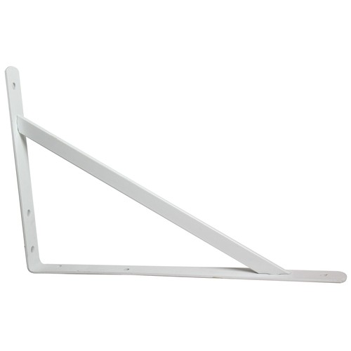 Escuadra fija reforzada 400x270., color blanco, ARREGUI.