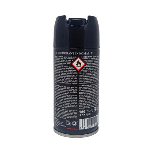 LOÉ Indomable Desodorante en spray para hombre con protección antitranspirante 150 ml.