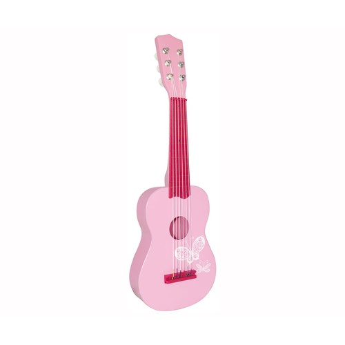 Mi primera guitarra rosa, 42cm., ONE TWO FUN ALCAMPO.