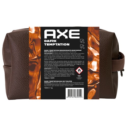 AXE Dark temptation Neceser con desodorante en spray (150 ml) y eau de toilette (100 ml).