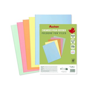 Imagen de Lote 15 Subcarpetas 240X320 Carton 5 Colores ALCAMPO