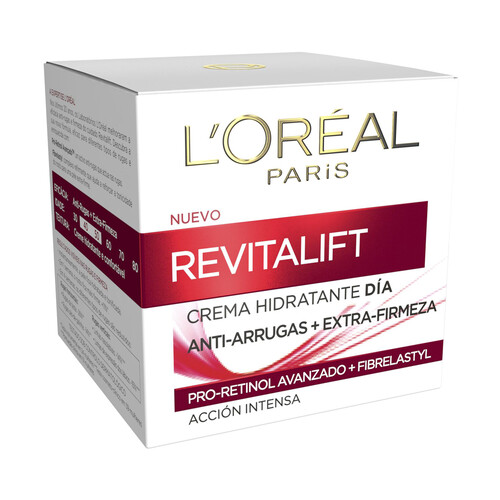 L´ORÉAL PARIS Crema de día antiarrugas con Pro-Retinol, especial pieles maduras L'ORÉAL PARIS Revitalift 50 ml.