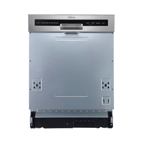 Lavavajillas integrable panelable QILIVE Q-6594 capacidad: 14 servicios, clasificación energética: D, H: 81,5cm, A: 60cm, F: 59,8cm.