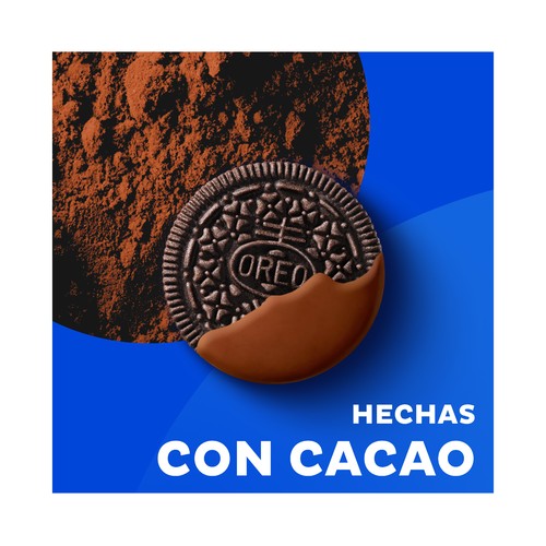 OREO Galletas rellenas de crema de vainilla y cubiertas de chocolate con leche 6 uds. 41 g.