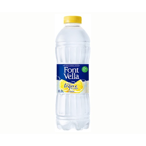 FONT VELLA Agua mineral toque limón 0,5 l.