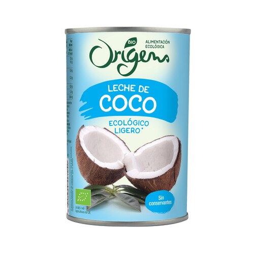 ORIGENS Leche de coco light Bio ORIGENS 400 ml.