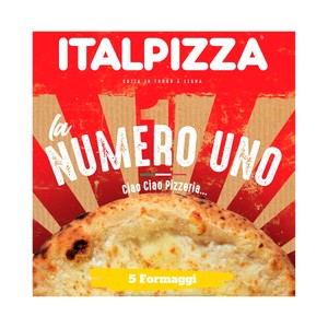 Imagen de ITALPIZZA Pizza congelada a los 5 quesos 410 g.