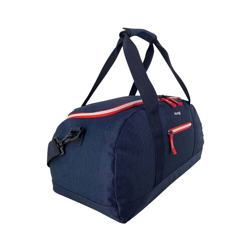 Bolso de viaje capacidad 30 litros color azul oscuro, AIRPORT ALCAMPO.