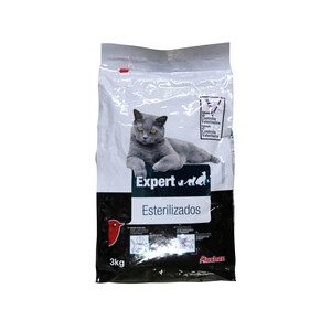 PRODUCTO ALCAMPO Pienso premium para gatos esterilizados a base de pollo AUCHAN EXPERT 3 kg.