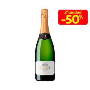 BACH Cava brut, elaborado de forma tradicional y con D.O. Cava botella 75 cl.