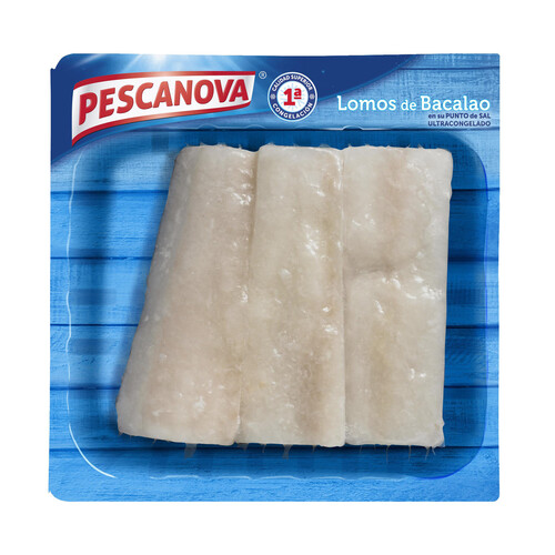 PESCANOVA Bacalao en lomos ultracongelado y en su punto de sal PESCANOVA 300 g.