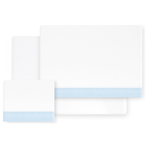 Tríptico para cuna básico azul y blanco INTERBABY