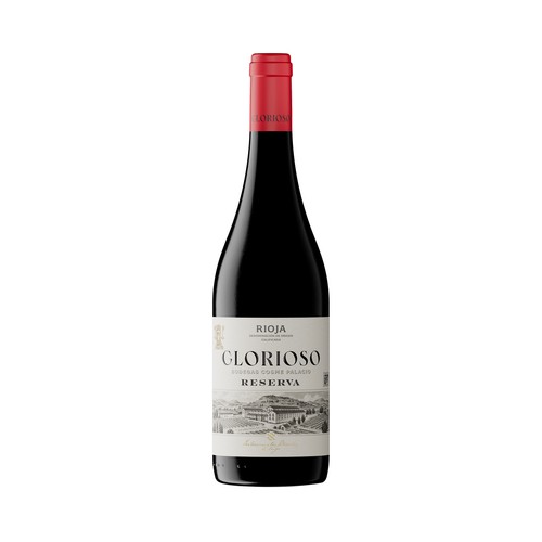 GLORIOSO Vino tinto reserva con D.O. Ca. Rioja botella 75 cl.