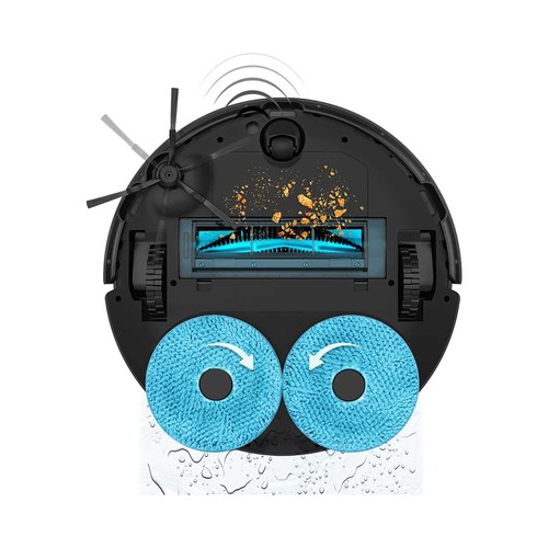 CECOTEC Conga 11090 Spin Revolution Home&Wash. Robot aspirador y friegasuelos con base autovaciado.
