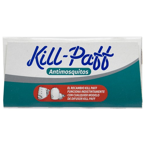 KILL PAFF Recambios insecticida antimosquitos más difusor  3 x 33 ml
