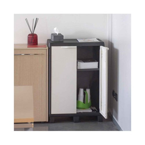 Armario de resina con 1 balda, 94x65x38 cm, TOOMAX Factory S.