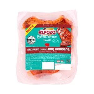 Imagen de EL POZO Extratiernos fusión Secreto de cerdo cruce Duroc marinado con BBQ koreana