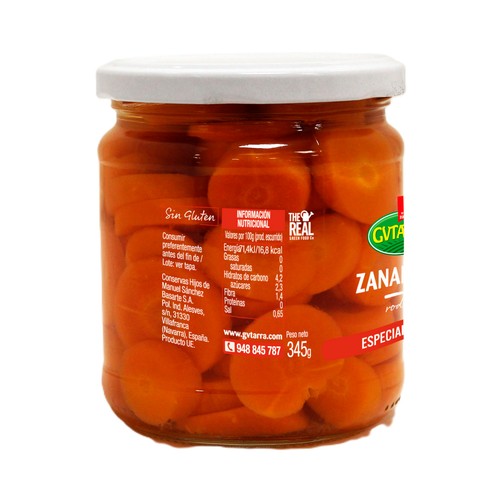 GVTARRA Zanahoria en rodajas 210gr