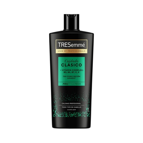 TRESEMMÉ Cuidado clásico Champú con vitamin complex (B3, B6, B7, C y E), para todo tipo de cabellos 685 ml.