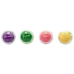 BECASAN NATURE Bola de baño efervescente con aroma a vainilla, rosa, jazmín y lavanda BECASAN NATURE.