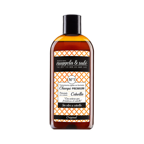 Champú con extracto de cebolla (sin olor a cebolla) NUGGELA & SULÉ 250 ml.