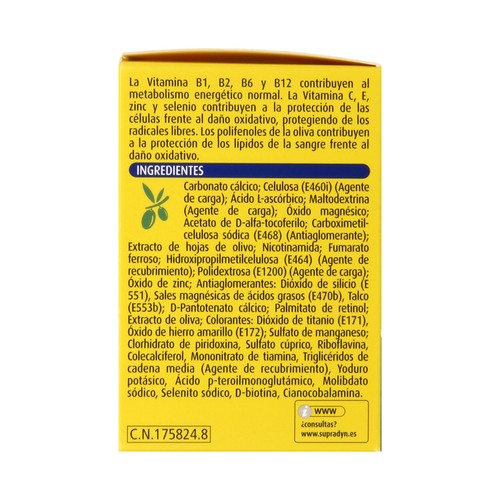 SUPRADYN Complemento alimenticio con antioxidantes, vitaminas y minerales SUPRADYN Activo 50+ 30 uds.
